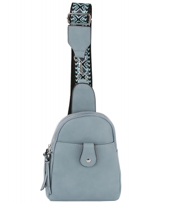 Tribal Guitar Strap Sling Bag LMD013-Z SKY BLUE